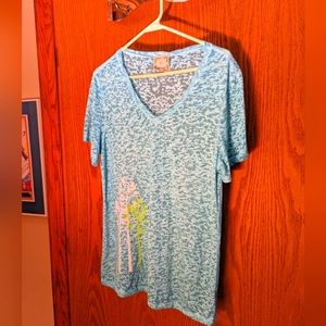 3/$30.  Ellenbee Burn Out V Neck Tee